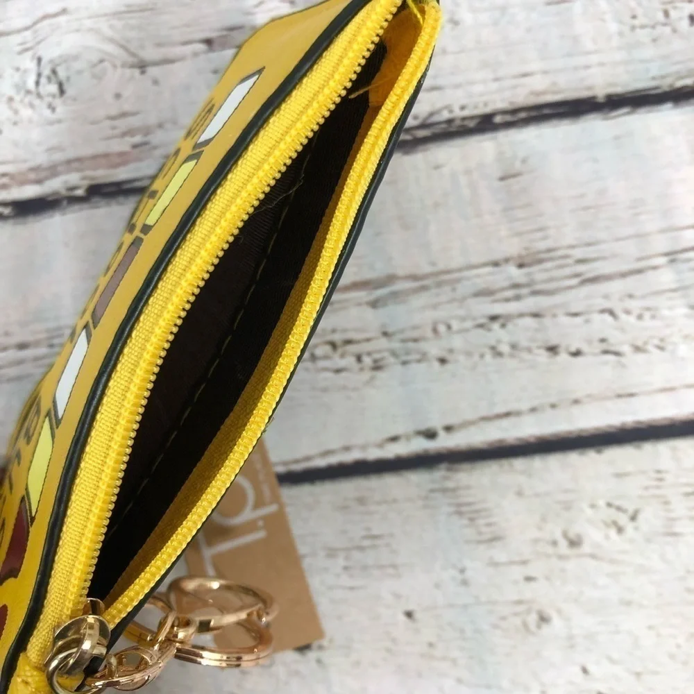 School Bus Key Chain Wallet ID Holder‎